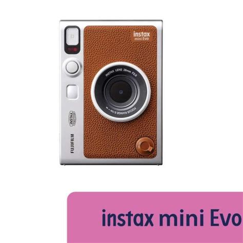 jual fujifilm instax mini evo hybrid instant camera brown di seller sumber bahagia showroom