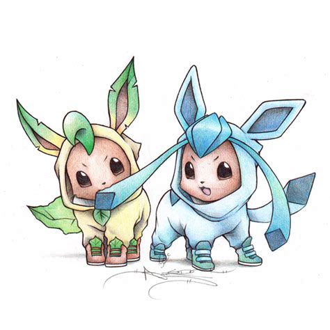 Supbirdy Eevee Glaceon Leafeon Creatures Company Game Freak