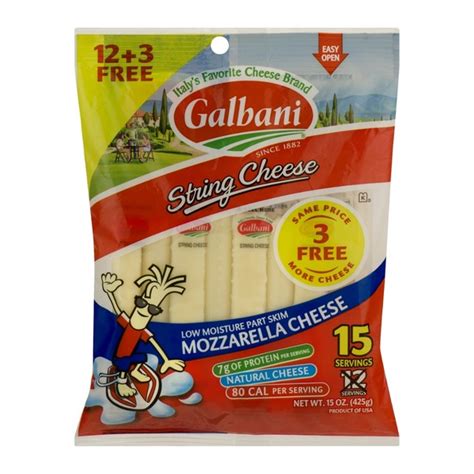 Galbani String Cheese Mozzarella 15 Ct 15 Oz Instacart