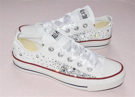 Wedding Day Shoes Bling Converse Bling Shoes Wedding Shoes