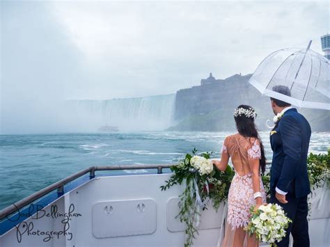 Epic Bride And Groom Adventuring Into Niagara Falls Aboard The Guardian