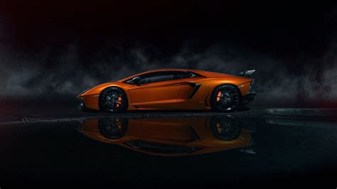 Wallpaper Lamborghini Orange Cars Car Vehicle Supercars
