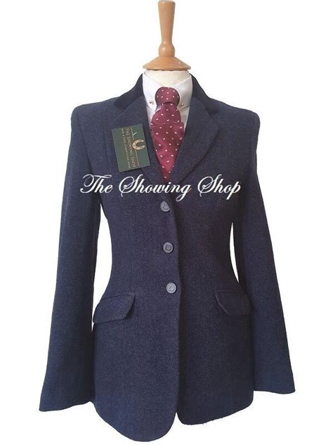 Dublin Blue Tweed Jacket Size 8