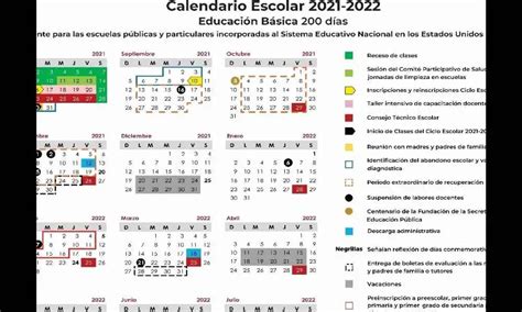 Calendario Escolar Sep Ciclo Escolar 2021 A 2022 Kulturaupice
