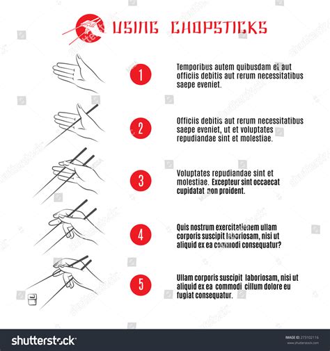 Japanese like to use chopsticks. How Use Chopsticks Banner Order Instruction Stock Vector 273102116 - Shutterstock