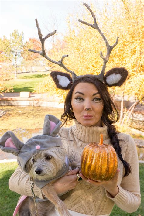 Diy deer antlers diy fawn antlers deer halloween costume. Woodland deer and lumberjack couples costume