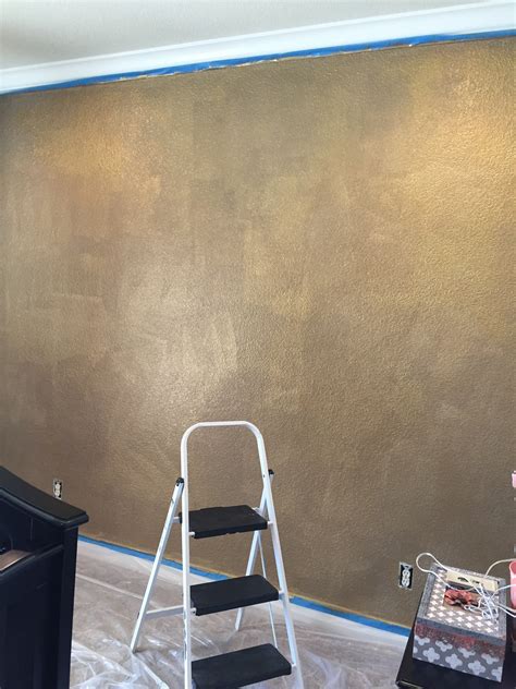Knowing those values for the shade you need can help you navigate sensors paint on walls fade over time and the sheen changes, residential designer angela kirkpatrick notes. How to Paint a Wall With Gold Glitter - Little Lovelies Blog