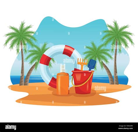 Summer Vacations And Beach Cartoons Stock Vector Image And Art Alamy