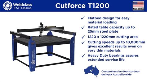 Cutforce T1200 Cnc Plasma Table Overview Tazacnc