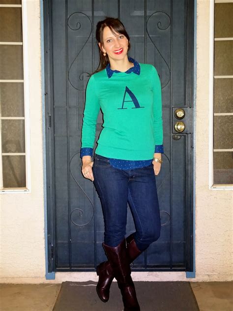 Lunavida A Is For Awesome Sweater Blouse Skinnies Riding Boots