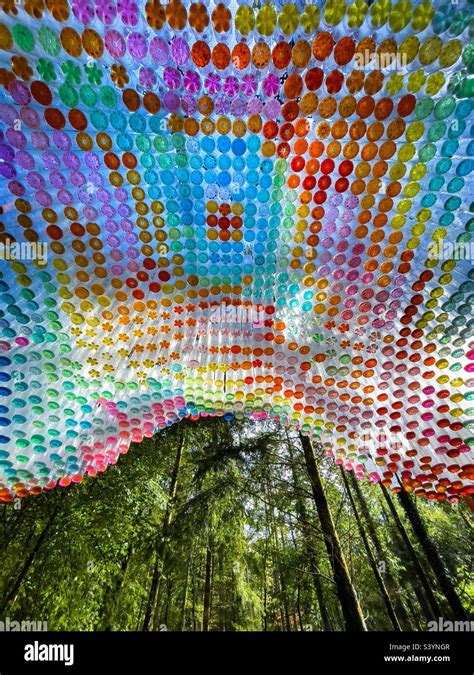 Plastic Pavilion By Seyi Adelekun In The Forest Of Dean Stock Photo Alamy