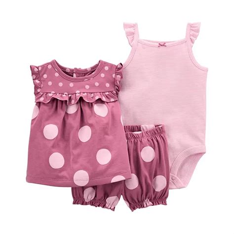 Baby Girls Carters Just One You Made Baby Girls Infant Polka Dot
