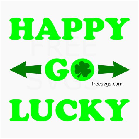 Happy Go Lucky Free Svg File Free Svg Svg Free Files Happy