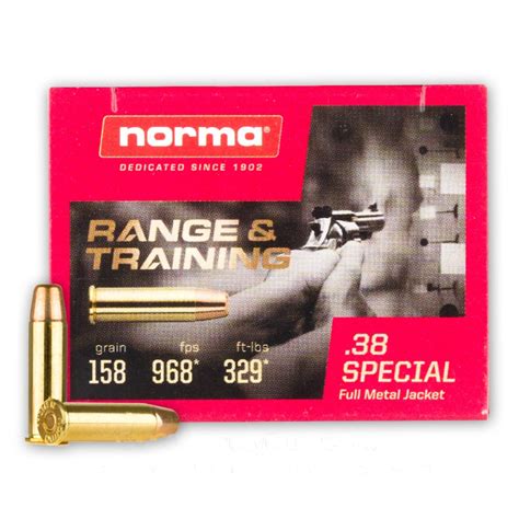 38 Special 158 Grain Fmj Norma 50 Rounds Ammo