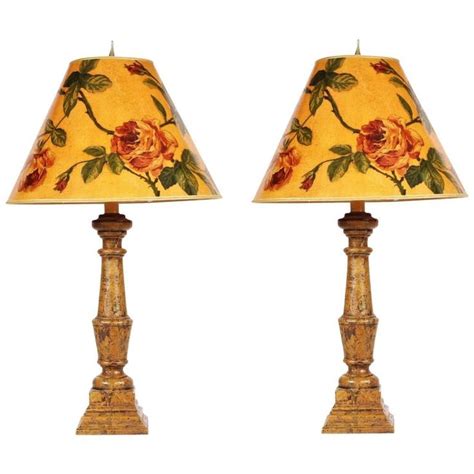 Pair Of Bloomsbury Style Decorative Column Lamps Decorative Columns
