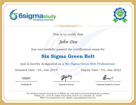 Six Sigma Green Belt Online Cbis