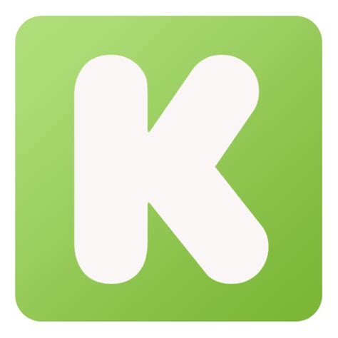 Kickstarter Icon Flat Gradient Social Icons