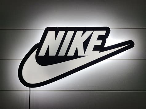 Nike Logo Backlit Led Sign Air Jordan Hype Wall Art Supreme Etsy
