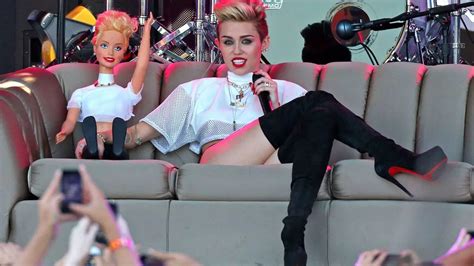 Miley Cyrus Continues To Show Off Her Raunchy Side As She Gyrates And Twerks On Stage In Her