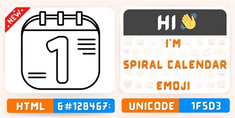 Spiral Calendar Emoji Copy Paste Meaning Unicode
