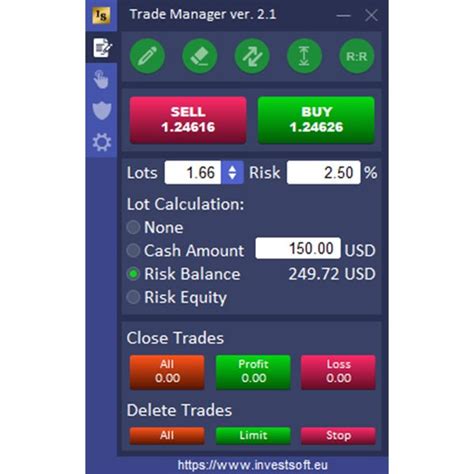 Ea Trade Manager For Mt4 And Mt5 Investsoft Forex Ea Forex