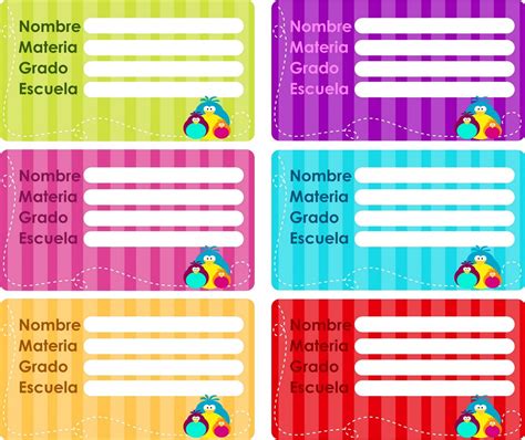 Creatividad Kidszone Etiquetas Para Cuadernos Etiquetas Escolares