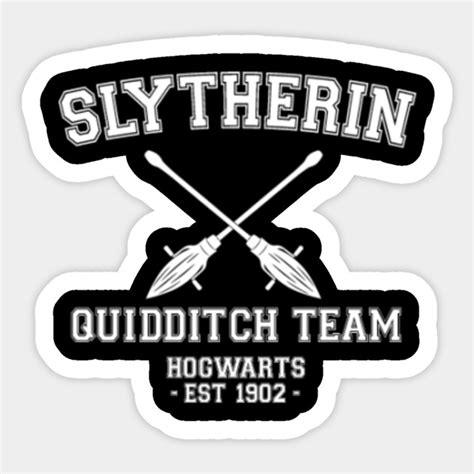 Slytherin Quidditch Team Quidditch Sticker Teepublic