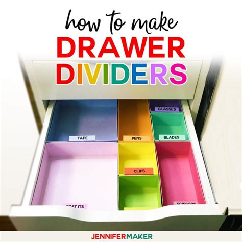 DIY Drawer Dividers How To Organize Your Messy Drawers Jennifer Maker