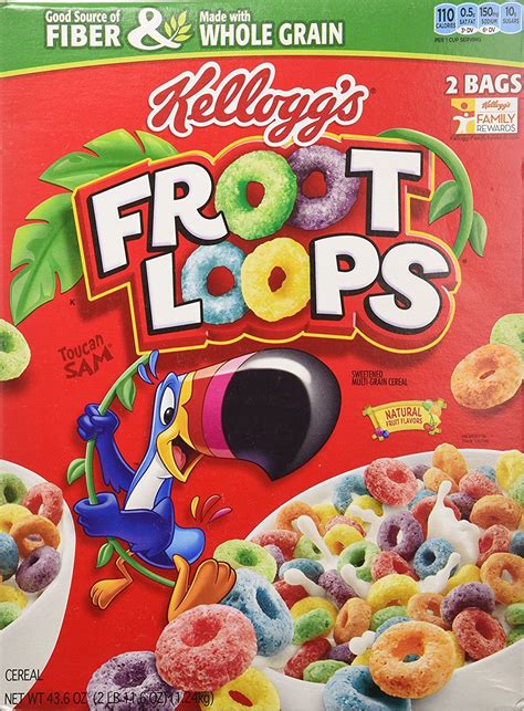 Kelloggs Froot Loops Breakfast Cereal 436 Oz Malaysia Ubuy