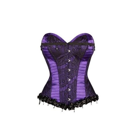 Purple And Black Lace Overlay Corset Corsets And Bustiers Lace