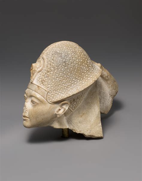 head of tutankhamun new kingdom amarna period the metropolitan museum of art