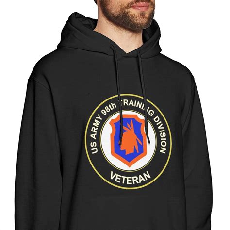 Army Veteran 98th Training Division Mens Pullover Hooded Sweatshirt