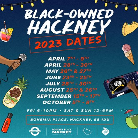 black owned hackney market opening weekend — bohemia place market