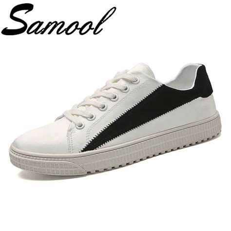 Mens Casual White Shoes Summer Fashion Lace U Breathable Board Shoes
