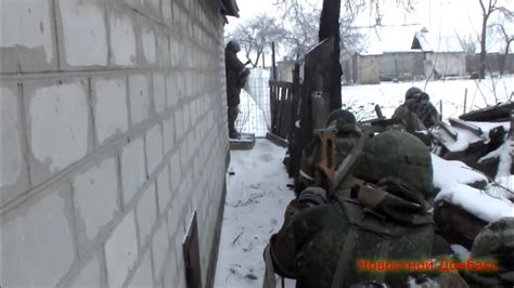 The Special Troops Of Dnr Conduct Cleaning Debaltseve War In Ukraine