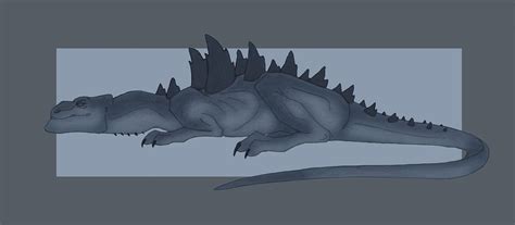 Sleeping Godzilla By Katy Blackcat On Deviantart