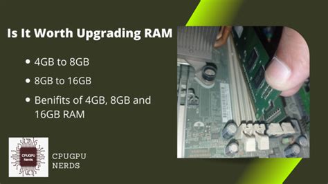 Is It Worth Upgrading Ram From 4gb To 8gb And And 8gb To 16gb Today