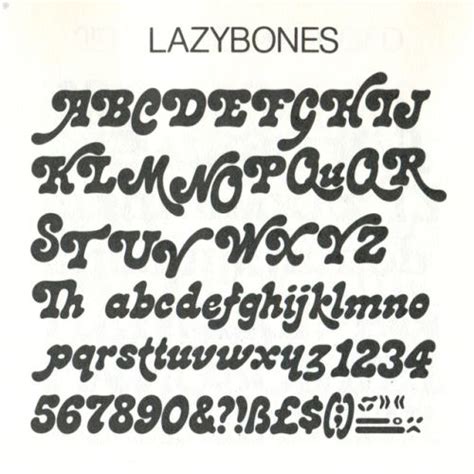 Fun And Funky 70′s Fonts From The 1979 Letraset The Groovy Archives