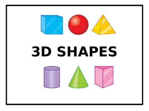 3d Shapes Powerpoint Teaching Resources
