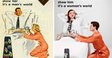 Artist Gives Vintage Ads A Feminist Makeover By Swapping Gender Roles Huffpost