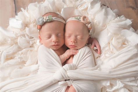 Fraternal Newborn Girls Twin Girl Photography Washington Dc Twin