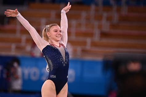 Jade Carey Wins Gold Medal In Olympic Gymnastics Floor Exercise The