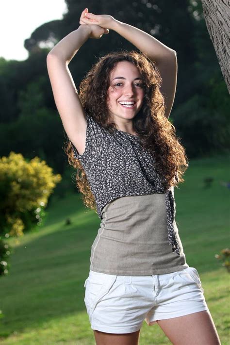 Beautiful Italian Smiling Girl Long Hair Style Stock Image Image