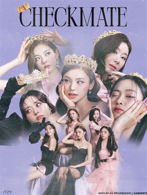 Itzy Checkmate Poster Empowering K Pop Style