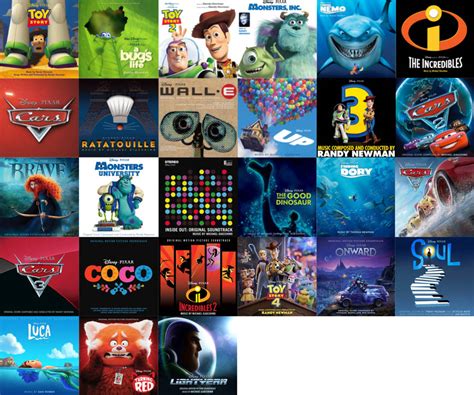 Pixar Soundtrack Collection By Geononnyjenny On Deviantart