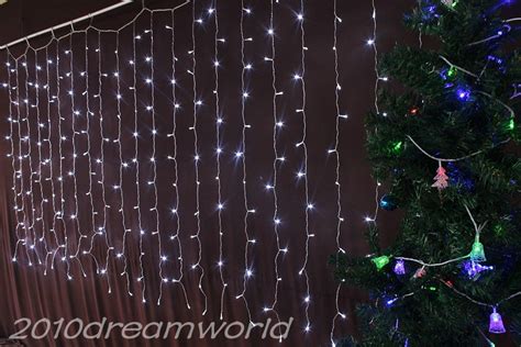 3m X 15m 240 Led Icicle Curtain Lights String Christmas Xmas Wedding