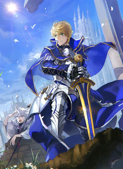 Safebooru 1boy Armor Armored Boots Armored Dress Arthur Pendragon