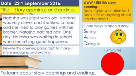 Lesson On Story Openings And Endings Teaching Resources