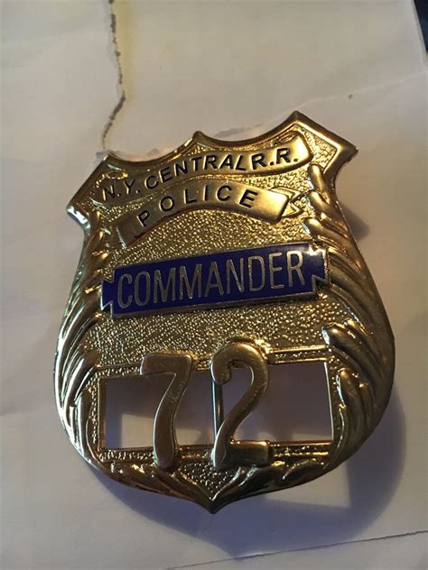 Collectors Badges Auctions New York Central Railroad Police Commander