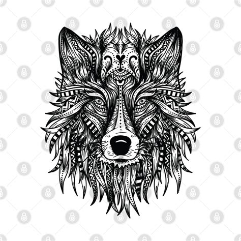 Mandala Wolf Artofit